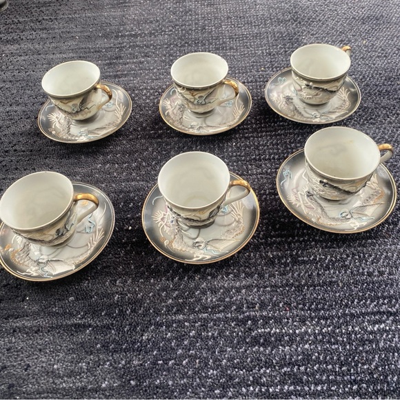 ⭐️ Japanese 16 pcs Moriage Dragonware Tea Set⭐️ - Picture 2 of 9